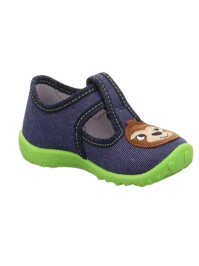 Hausschuhe "Spotty" in Dunkelblau/ Grün>superfit New