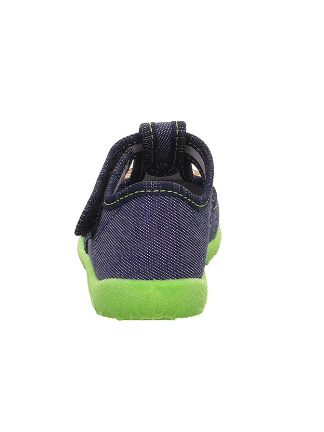 Hausschuhe "Spotty" in Dunkelblau/ Grün>superfit New