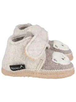 NANGA Hausschuhe^Hausschuhe "Teddy Bear" in Creme
