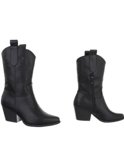 Ital-Design Stiefeletten^High Heel in Schwarz