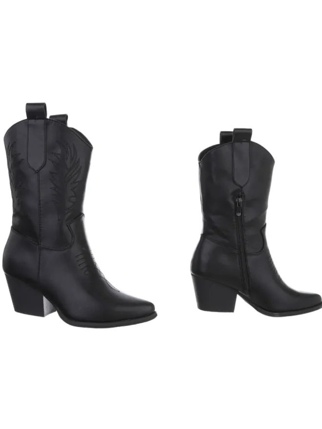 Ital-Design Stiefeletten^High Heel in Schwarz