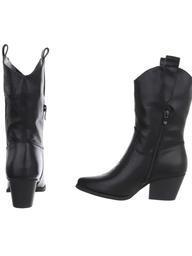Ital-Design Stiefeletten^High Heel in Schwarz