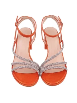 High-Heel Sandalette in Orange><noscript><img width=