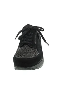 WALDLÄUFER Schnürschuhe^Hiroko-Soft sportlicher Schnürer Schwarz