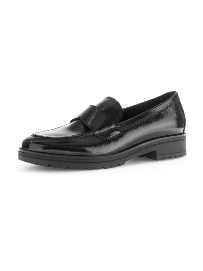 Gabor Halbschuhe^Hochfront Slipper in Schwarz