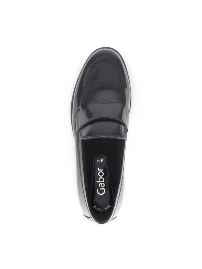 Gabor Halbschuhe^Hochfront Slipper in Schwarz