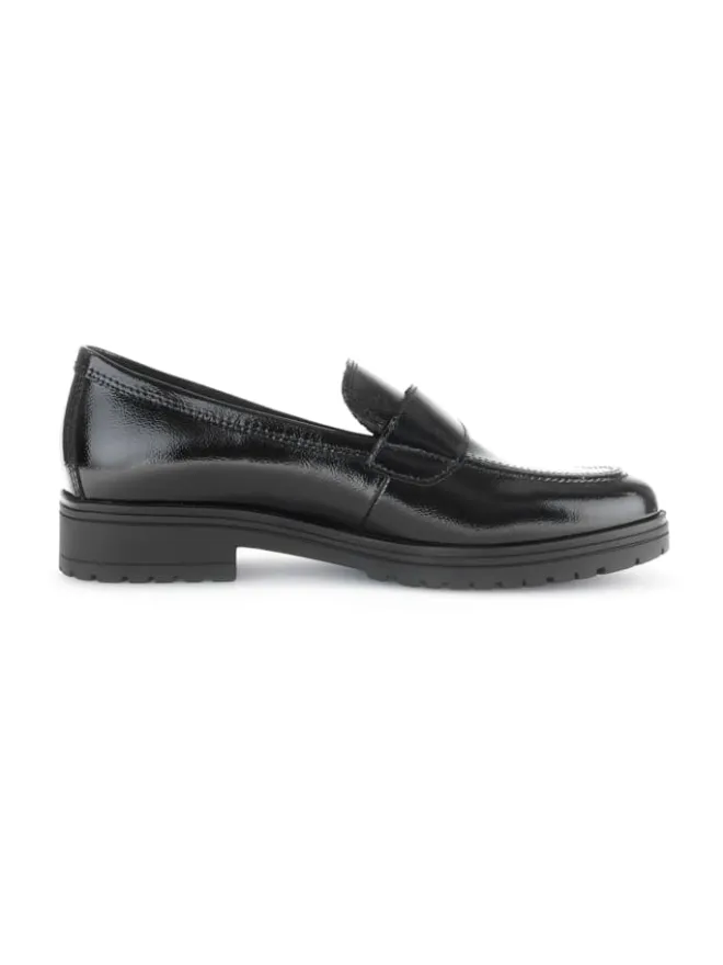 Gabor Halbschuhe^Hochfront Slipper in Schwarz