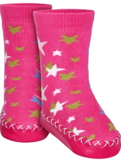 Hüttenschuh Sterne in Pink><noscript><img width=