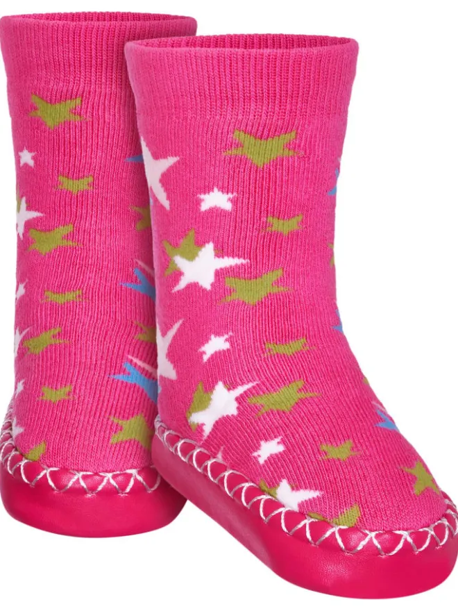 Hüttenschuh Sterne in Pink>Playshoes Online