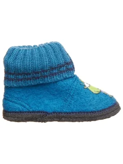 Hüttenschuhe "Drache" in Blau>kitz-pichler Online