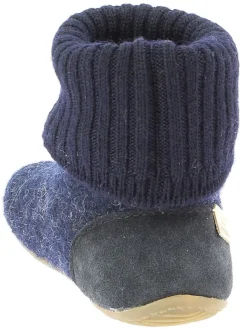 Hüttenschuhe in Dunkelblau><noscript><img width=
