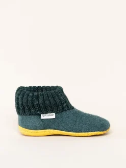 Hüttenschuhe in Dunkelgrün>kitz-pichler Hot