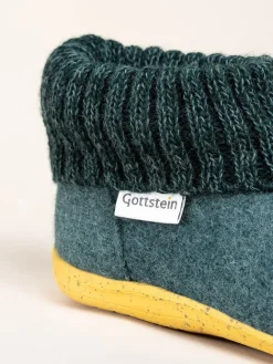 Hüttenschuhe in Dunkelgrün><noscript><img width=
