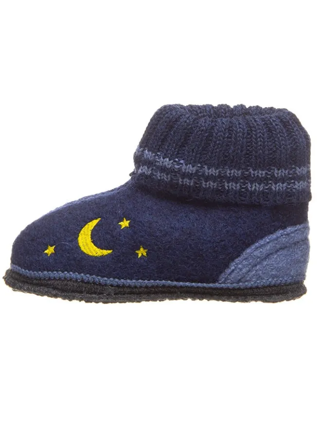 Hüttenschuhe "Kauns" in Dunkelblau>kitz pichler New
