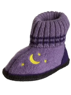 kitz pichler Hausschuhe^Hüttenschuhe "Mond+Sterne" in Lila
