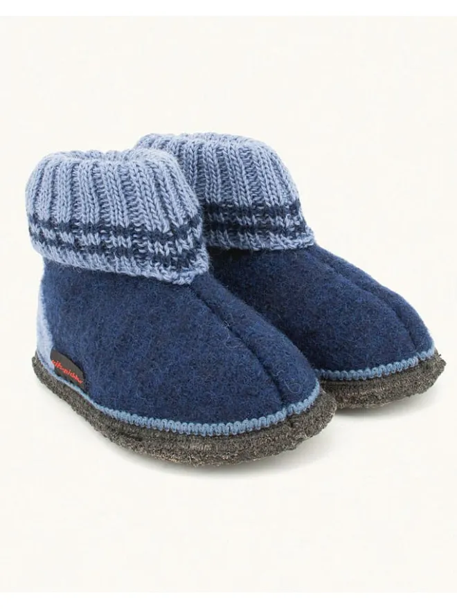kitz-pichler Hausschuhe|Hausschuhe^Hüttenschuhe "Oetz" in Dunkelblau