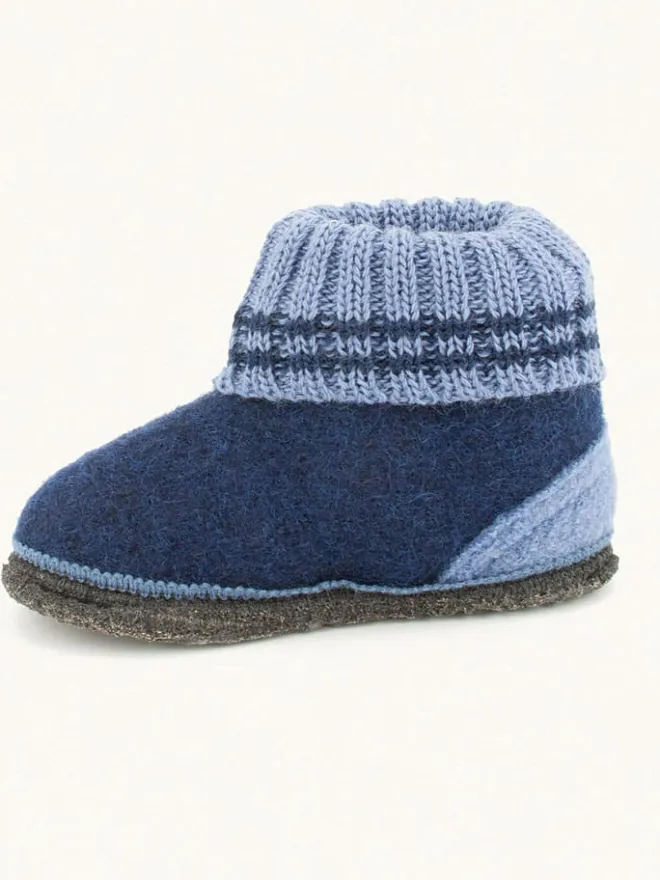 kitz-pichler Hausschuhe|Hausschuhe^Hüttenschuhe "Oetz" in Dunkelblau