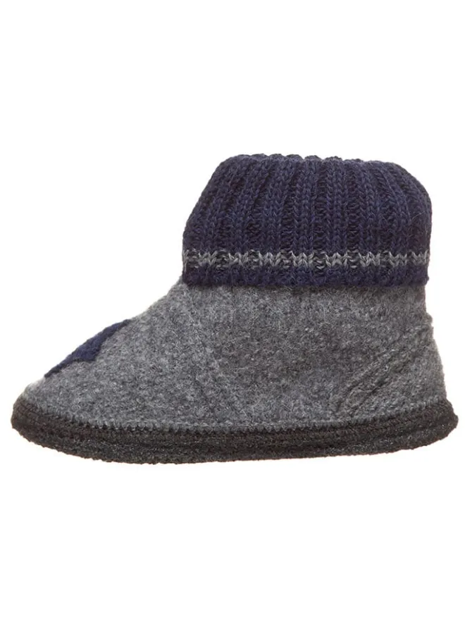 Hüttenschuhe "Stern" in Grau>lamino Sale