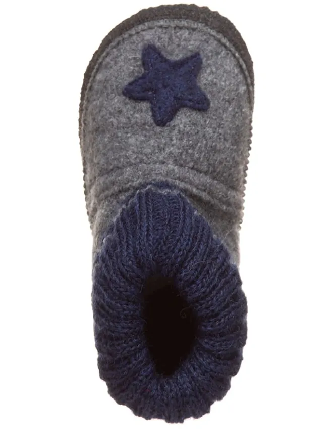 Hüttenschuhe "Stern" in Grau>lamino Sale