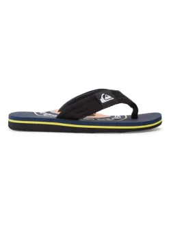 Quicksilver Sandalen·Zehensandalen^Jugend-Flip-Flops Molokai in Schwarz