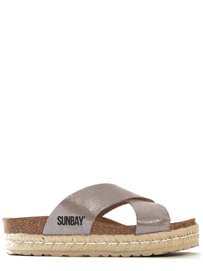 Sunbay Clogs & Pantoletten^Keilpantoletten "Astilbe" in Grau