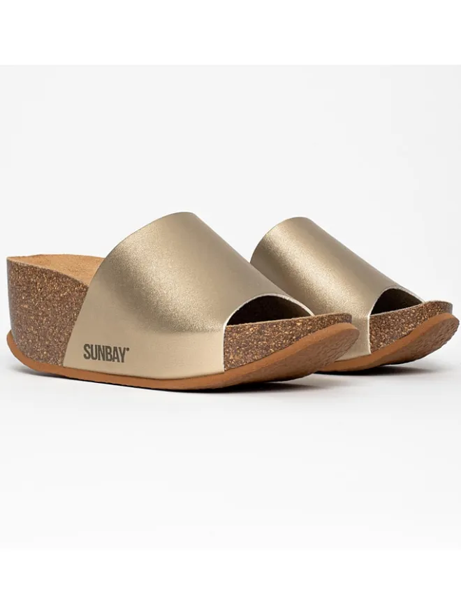 Keilpantoletten "Toluca" in Gold>Sunbay Sale