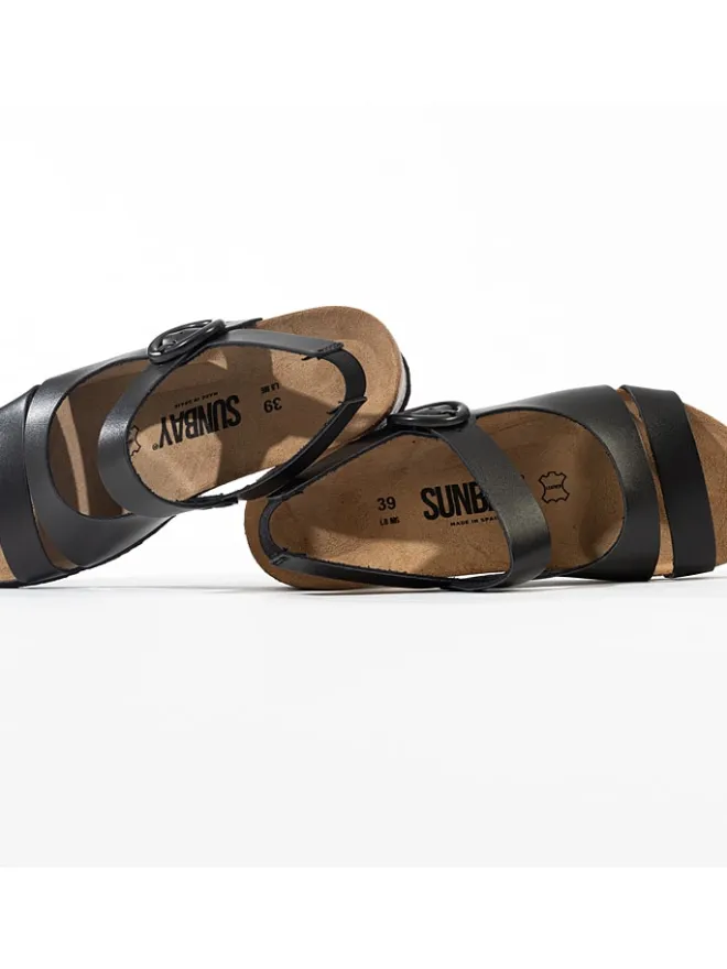 Keilsandaletten "Angela" in Schwarz>Sunbay Best