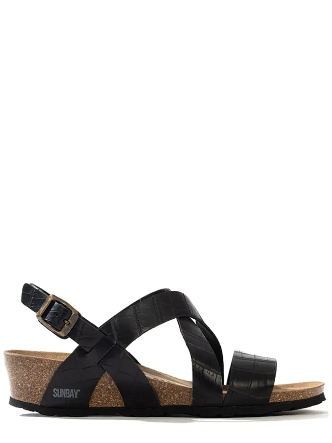 Sunbay Sandalen^Keilsandaletten "Bini" in Schwarz