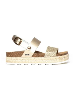 BAYTON Sandalen^Keilsandaletten "Gaceo" in Gold
