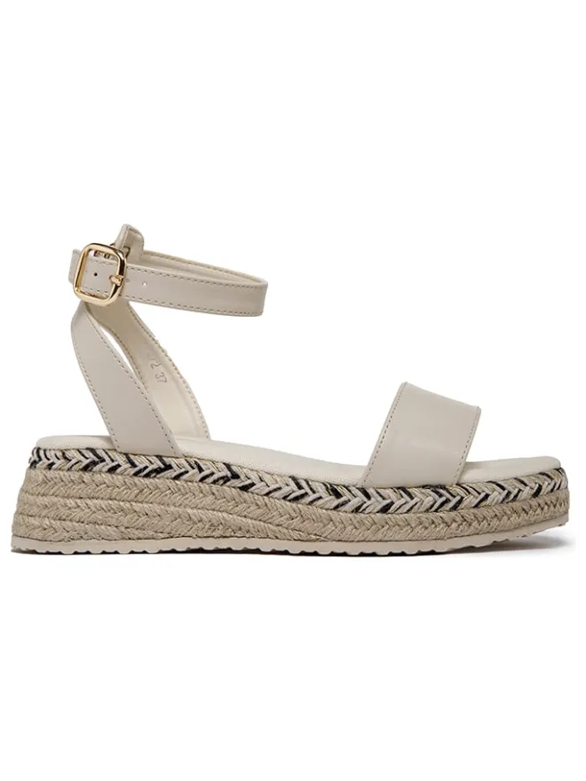 Keilsandaletten in Beige>Foreverfolie