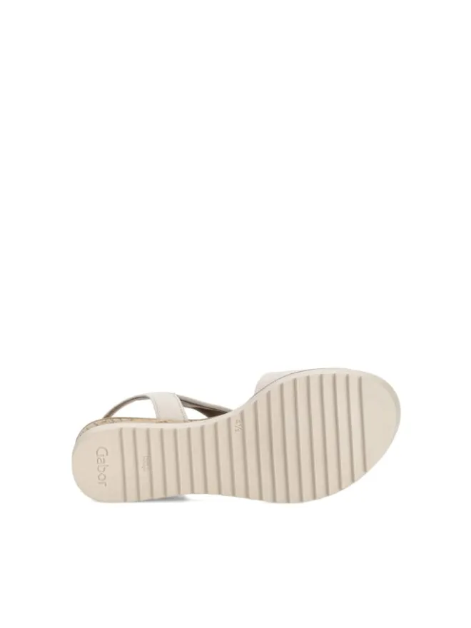 Gabor Sandalen^Keilsandaletten in beige