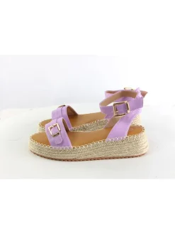 C'M Sandalen^Keilsandaletten in Lila