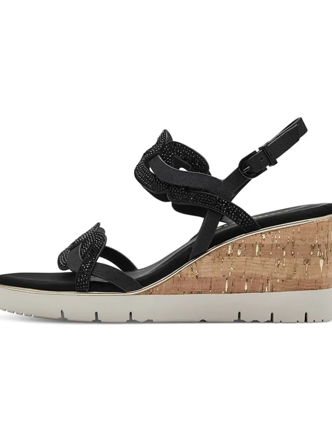 Tamaris Sandalen^Keilsandaletten in Schwarz