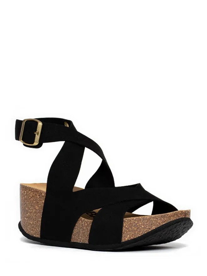 Keilsandaletten in Schwarz>Sunbay Outlet