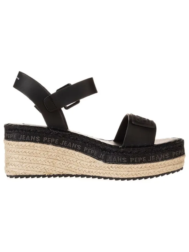 Pepe Jeans FOOTWEAR Sandalen^Keilsandaletten in Schwarz