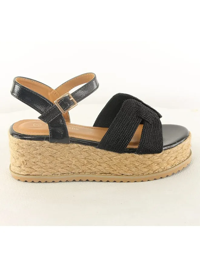 Keilsandaletten in Schwarz>Sixth Sens Sale