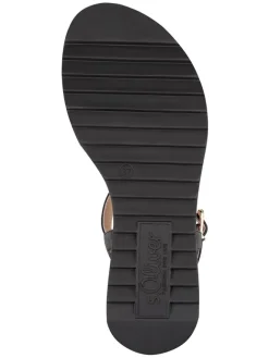 s.Oliver Sandalen^Keil-Sandaletten in Schwarz