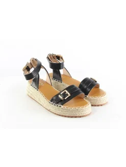 C'M Sandalen^Keilsandaletten in Schwarz