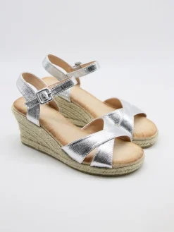 Bellucci Sandalen^Keil-Sandaletten in Silber