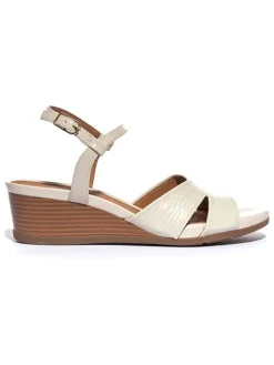 Geox Sandalen^Keilsandaletten "Marykarmen" in Creme