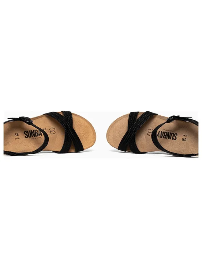Keilsandaletten "Semi-Compensees" in Schwarz>Sunbay