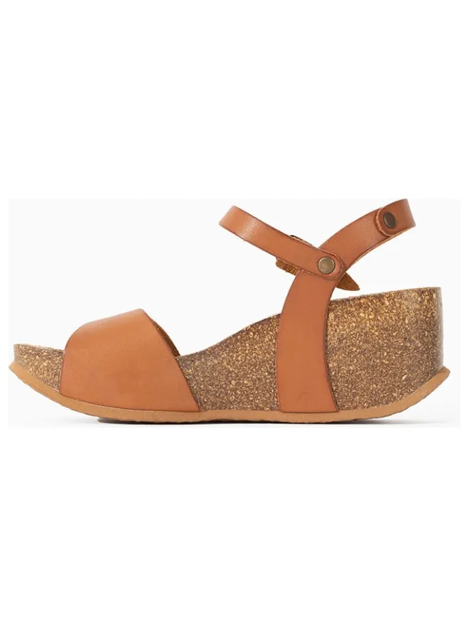 Sunbay Sandalen^Keilsandaletten "Yucca" in Hellbraun