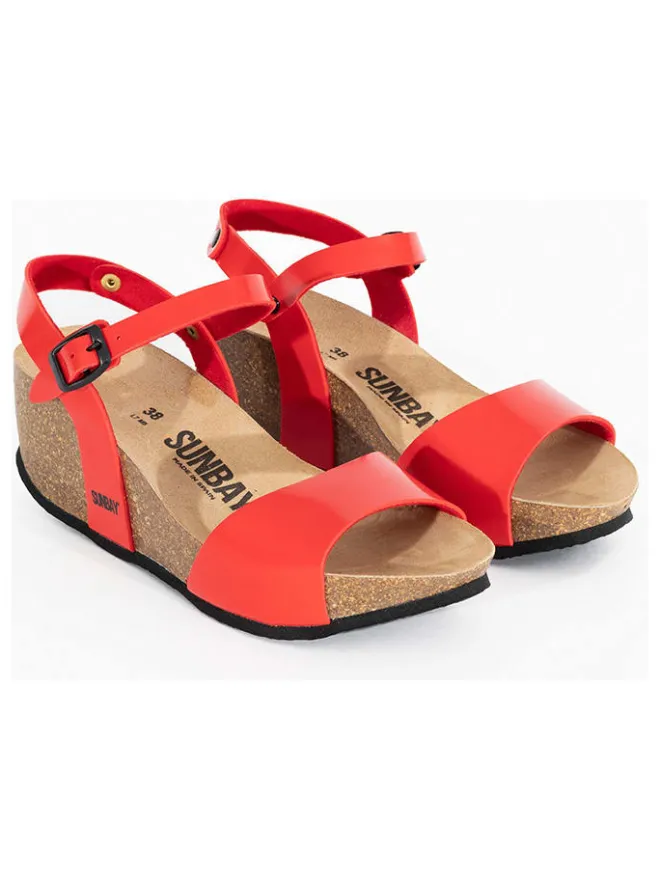 Sunbay Sandalen^Keilsandaletten "Yucca" in Rot