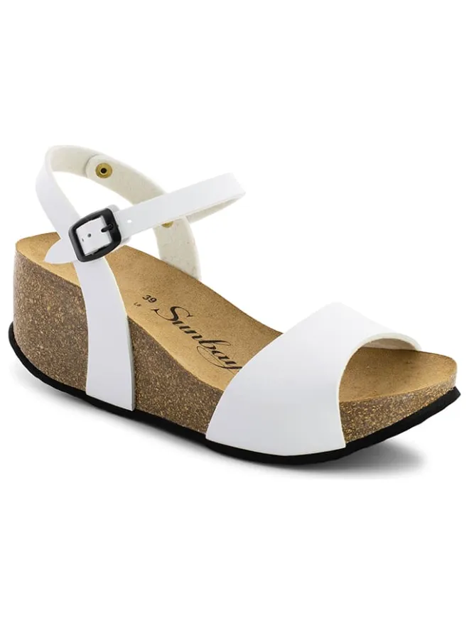 Sunbay Sandalen^Keilsandaletten "Yucca" in Weiß