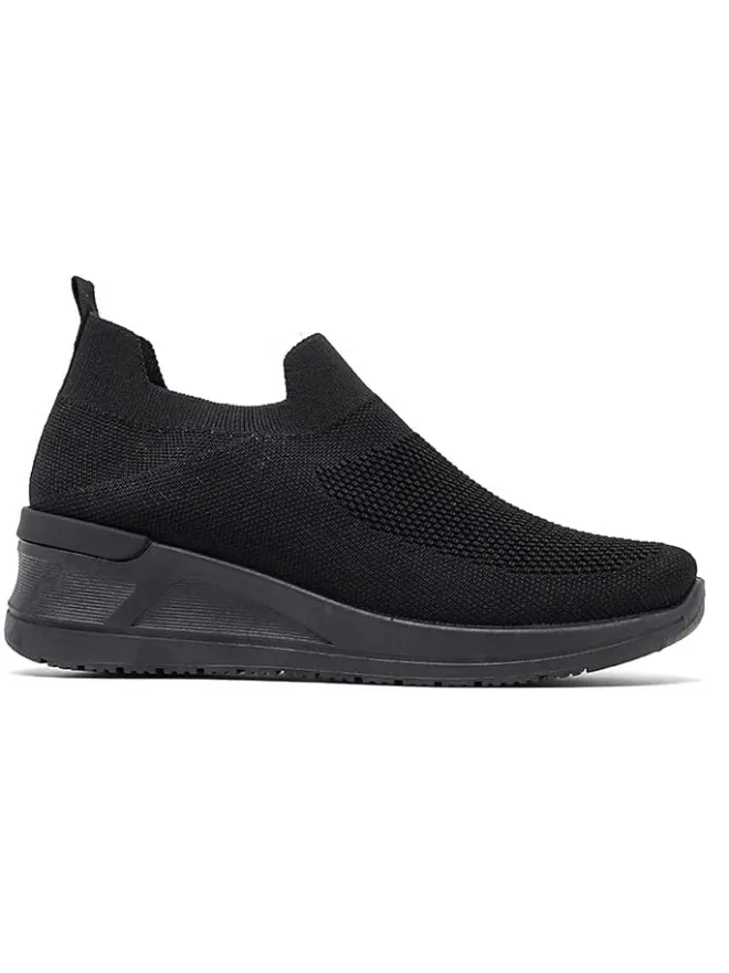 Sixth Sens Halbschuhe^Keilslipper in Schwarz