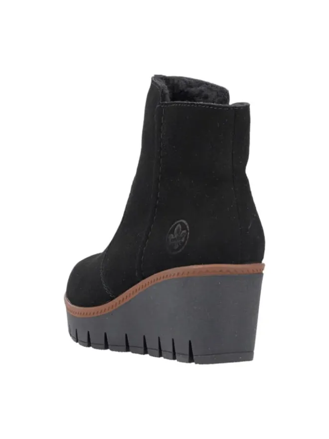 Keilstiefeletten in Schwarz>rieker Clearance