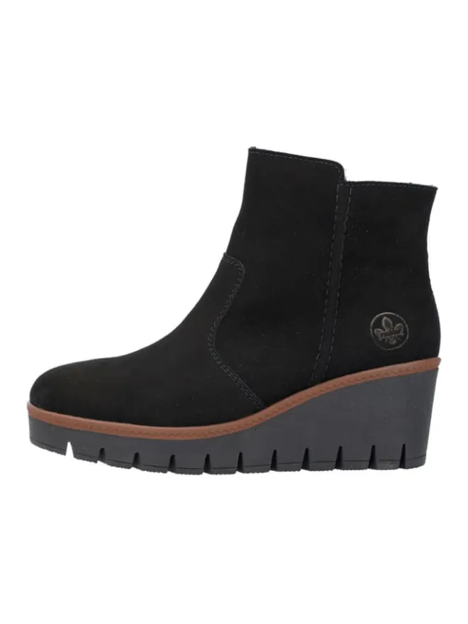 Keilstiefeletten in Schwarz>rieker Clearance