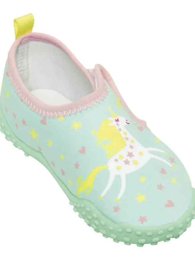 Playshoes Badeschuhe^Kinder Aquaschuh "Aqua-Schuhe Einhorn" in Grün