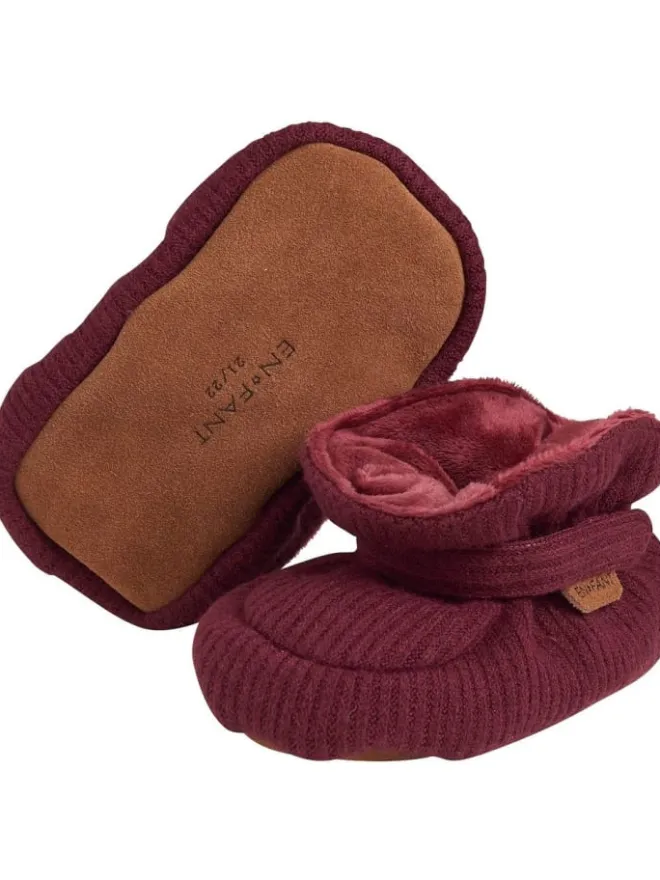 En Fant Halbschuhe·Slipper^Kinder Slipper "Baby Slippers" in Rot
