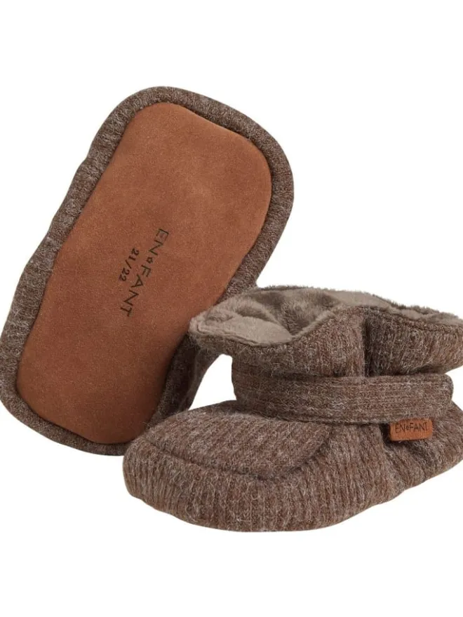 En Fant Halbschuhe·Slipper^Kinder Slipper "Baby Slippers" in Braun